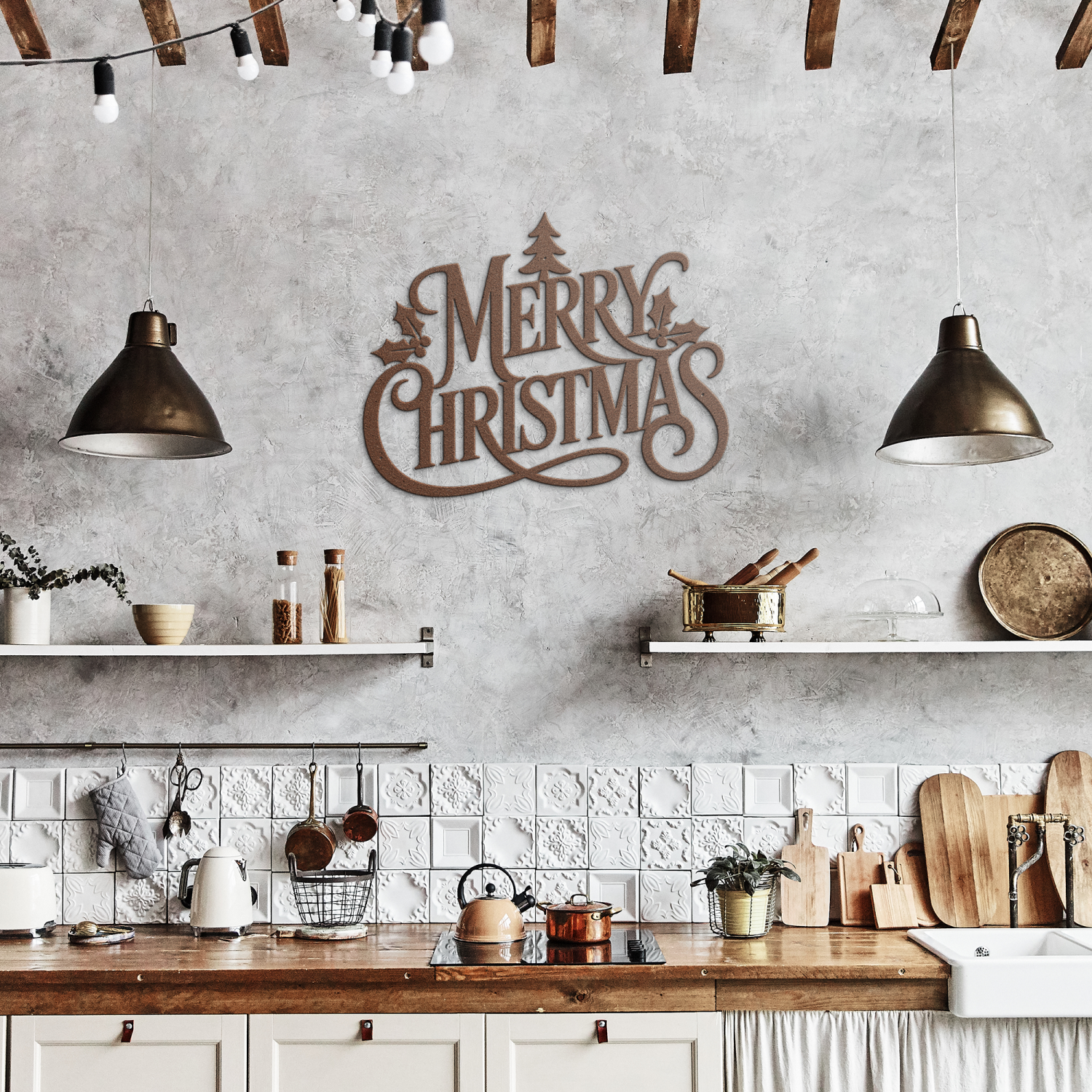 Decorative Merry Christmas Art - Image 7