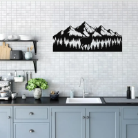 Deer Forest Mountain Wall Art - Image 2
