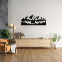 Deer Forest Mountain Wall Art - Image 3