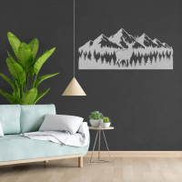 Deer Forest Mountain Wall Art - Image 6