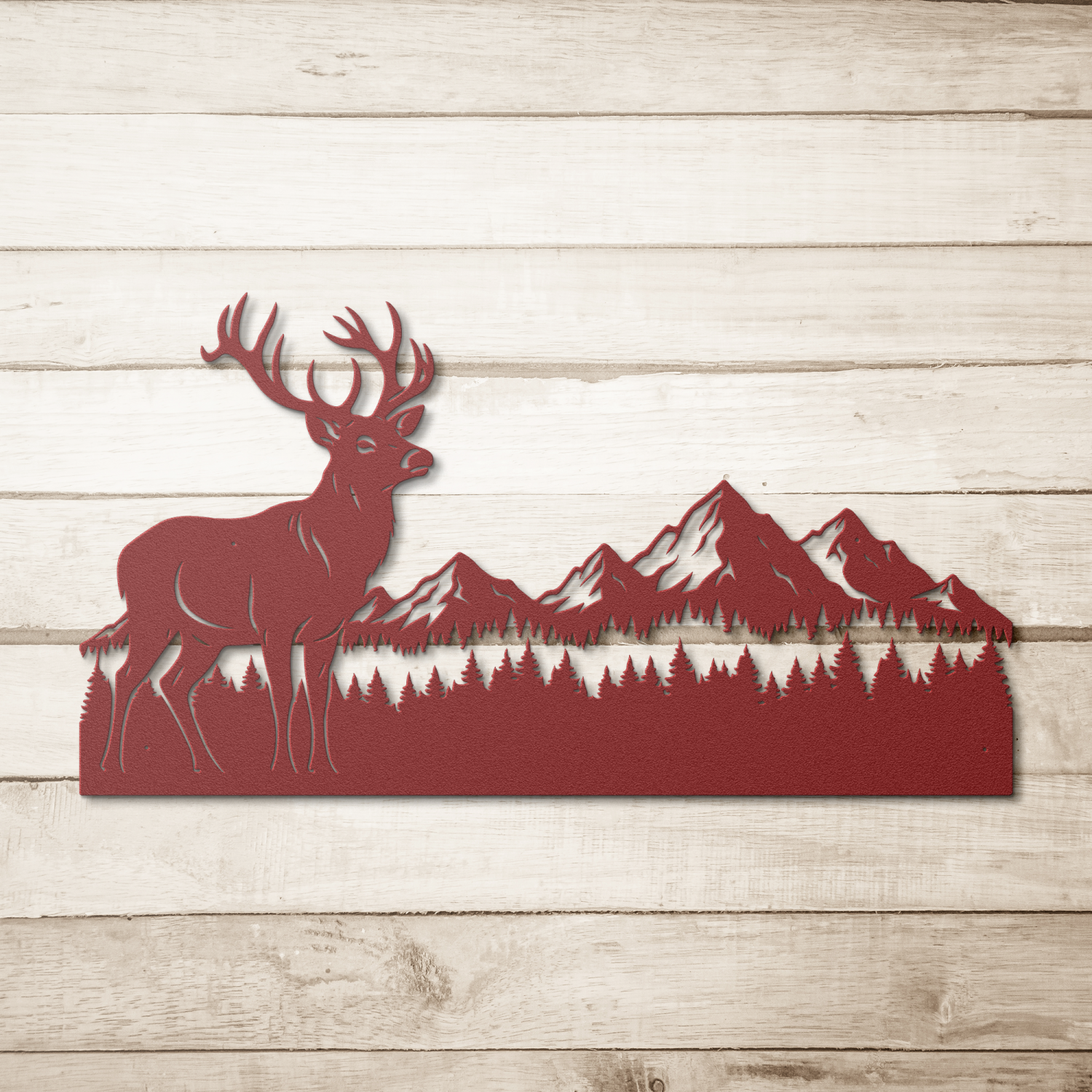 Deer Nature Mountain Range Wall Art - Image 5
