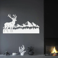 Deer Nature Mountain Range Wall Art - Image 7