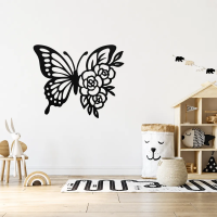 Delicate Butterfly Metal Wall Art - Image 2