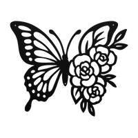 Delicate Butterfly Metal Wall Art