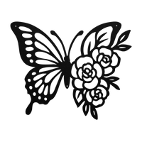 Delicate Butterfly Metal Wall Art