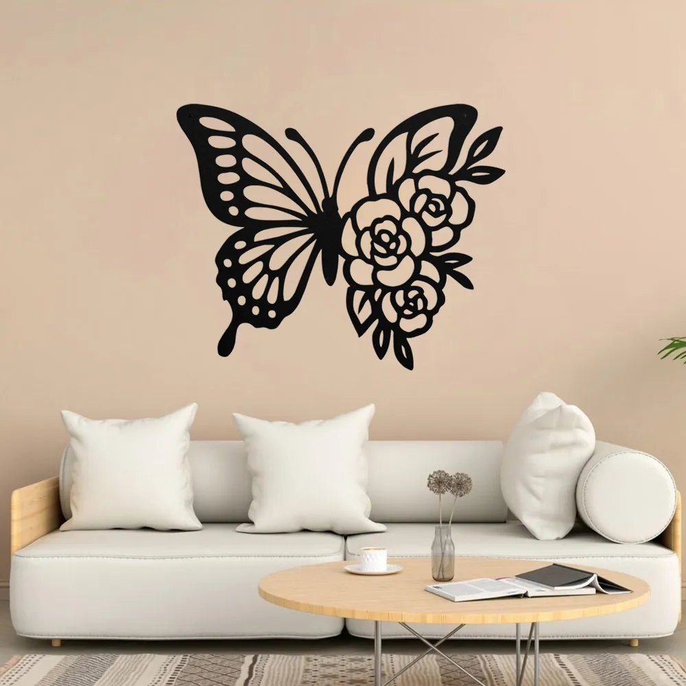 Delicate Butterfly Metal Wall Art