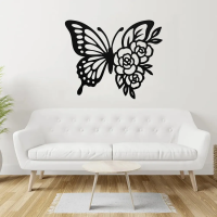 Delicate Butterfly Metal Wall Art - Image 3