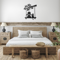 Dreamy Girl on Swing Wall Art - Image 3