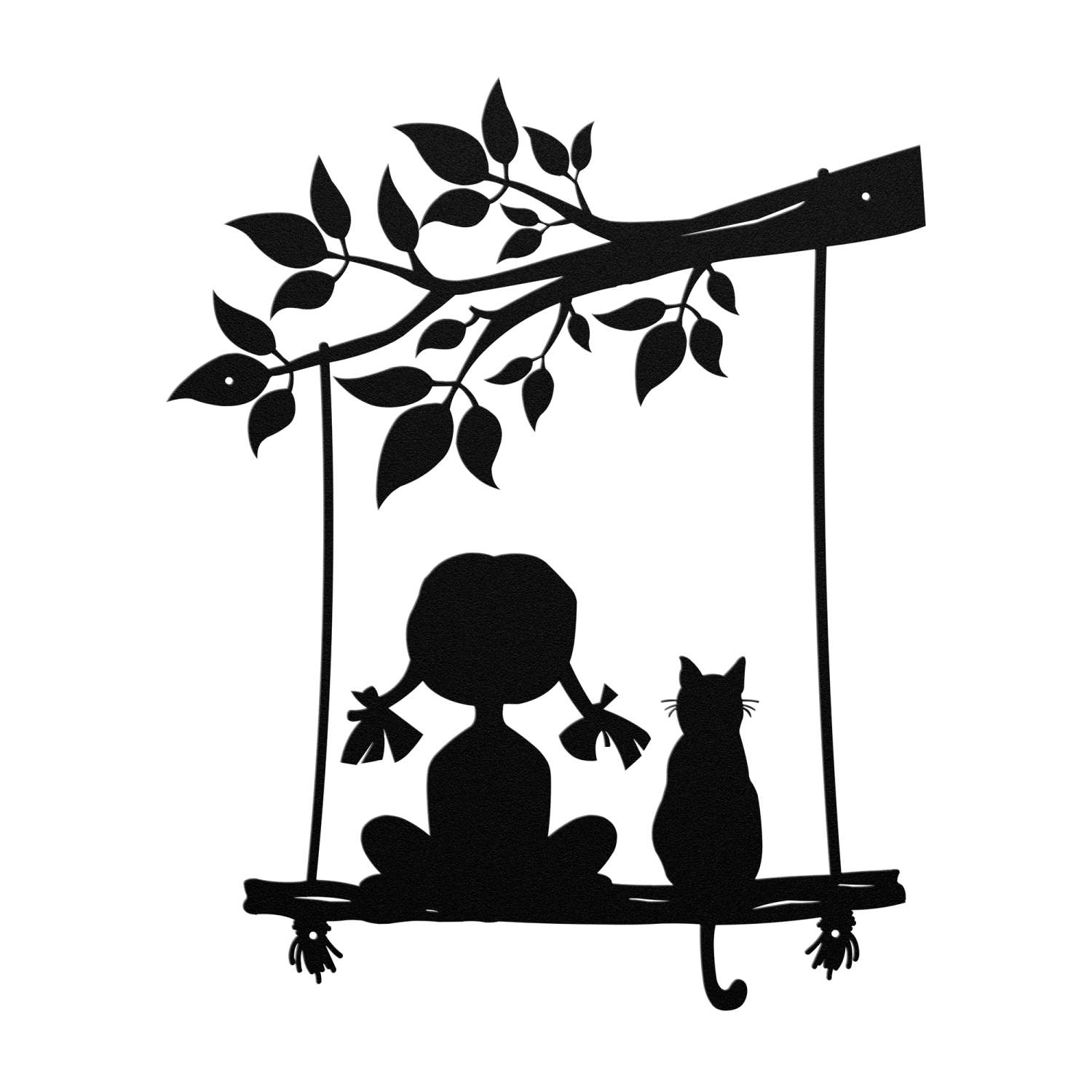 Dreamy Girl on Swing Wall Art