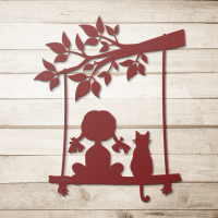 Dreamy Girl on Swing Wall Art - Image 5
