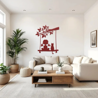 Dreamy Girl on Swing Wall Art - Image 5
