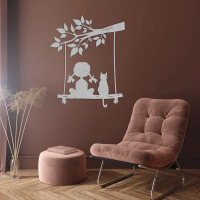 Dreamy Girl on Swing Wall Art - Image 6