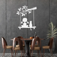 Dreamy Girl on Swing Wall Art - Image 7