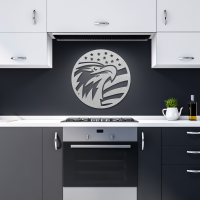 Eagle & American Flag Circle Art - Image 10