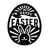 Easter Bunny Metal Wall Art
