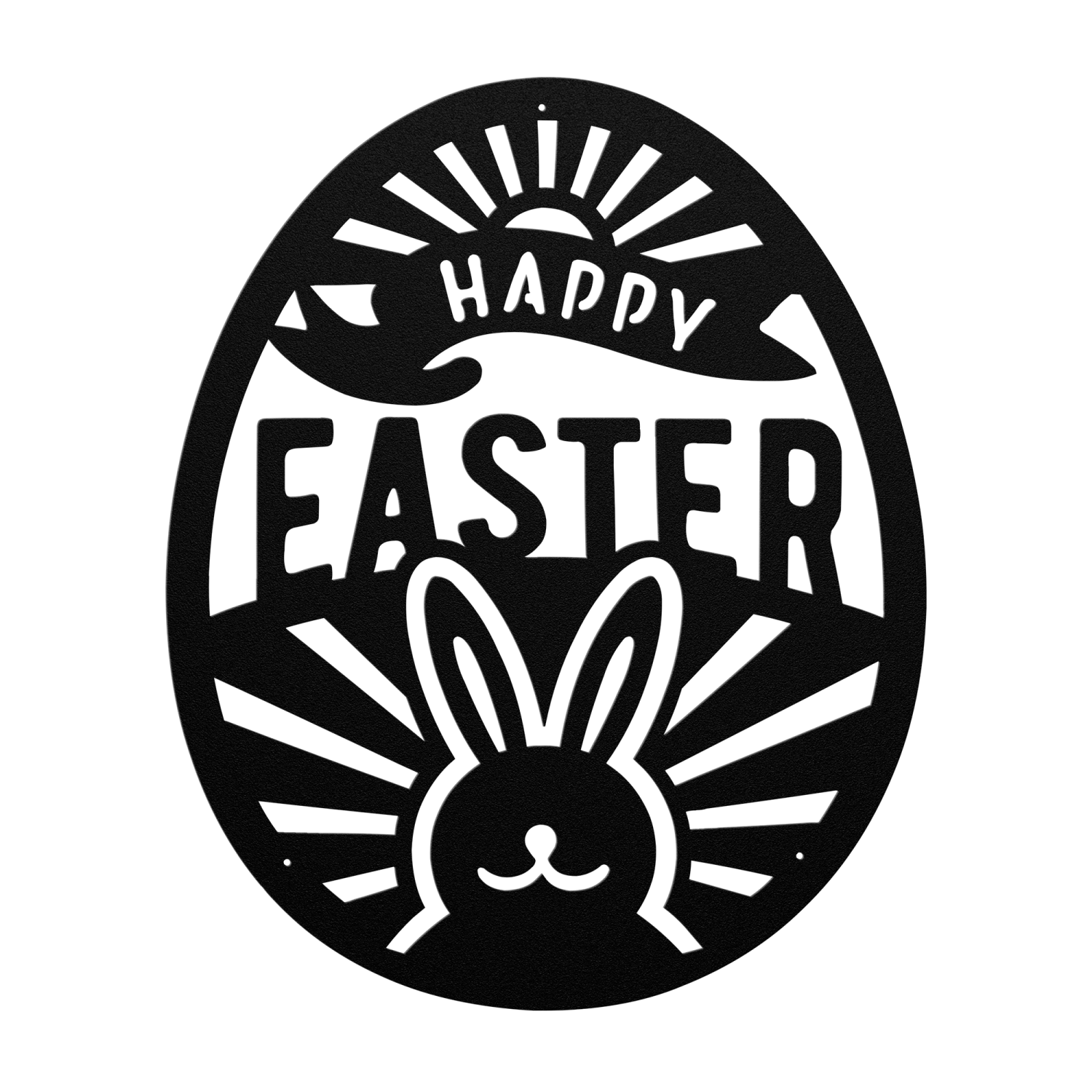 Easter Bunny Metal Wall Art