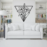 Elegant Blossom Metal Art