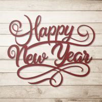 Elegant New Year Metal Art - Image 5