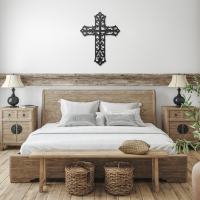 Eternal Cross Metal Wall Art - Image 3