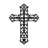 Eternal Cross Metal Wall Art