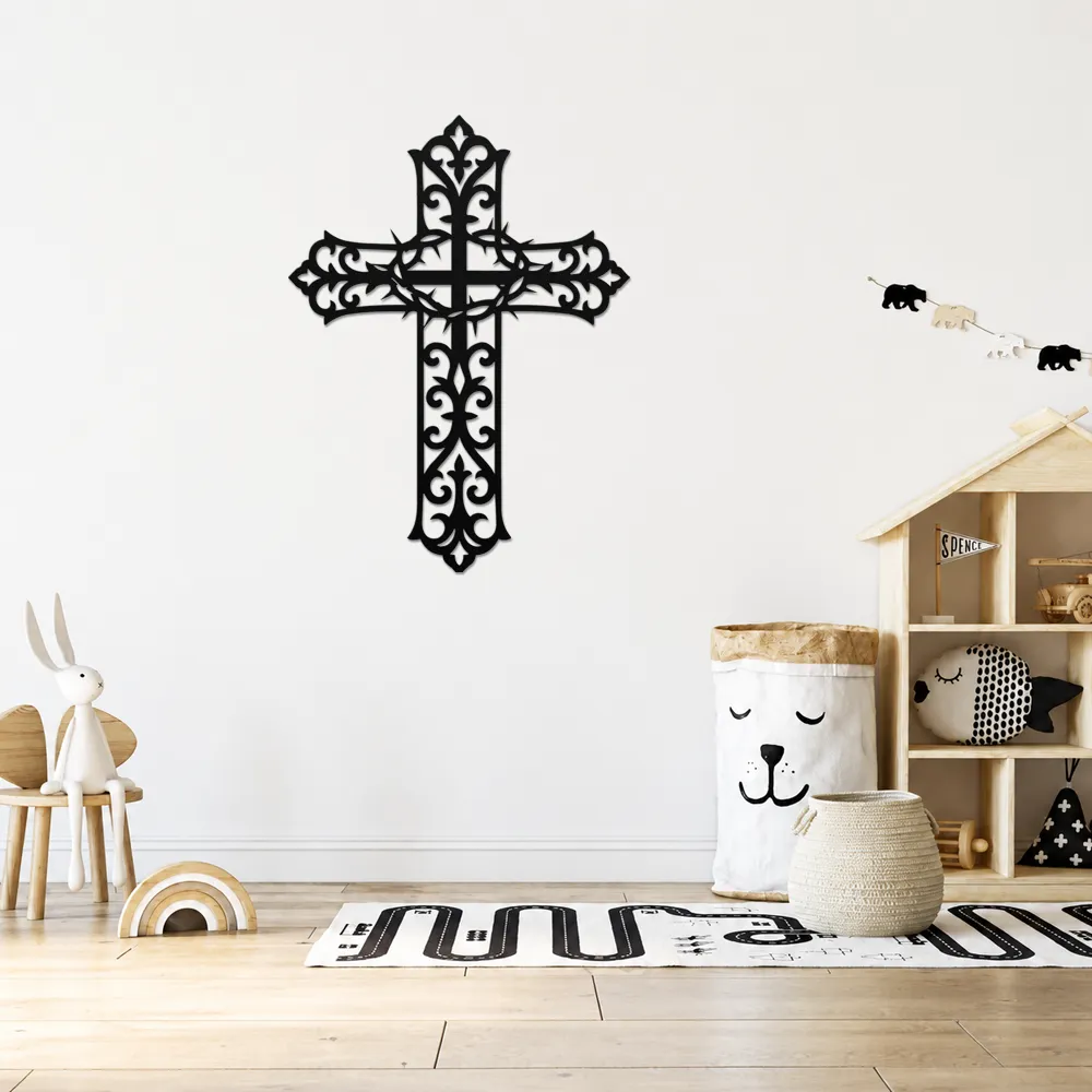 Eternal Cross Metal Wall Art