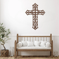Eternal Cross Metal Wall Art - Image 4