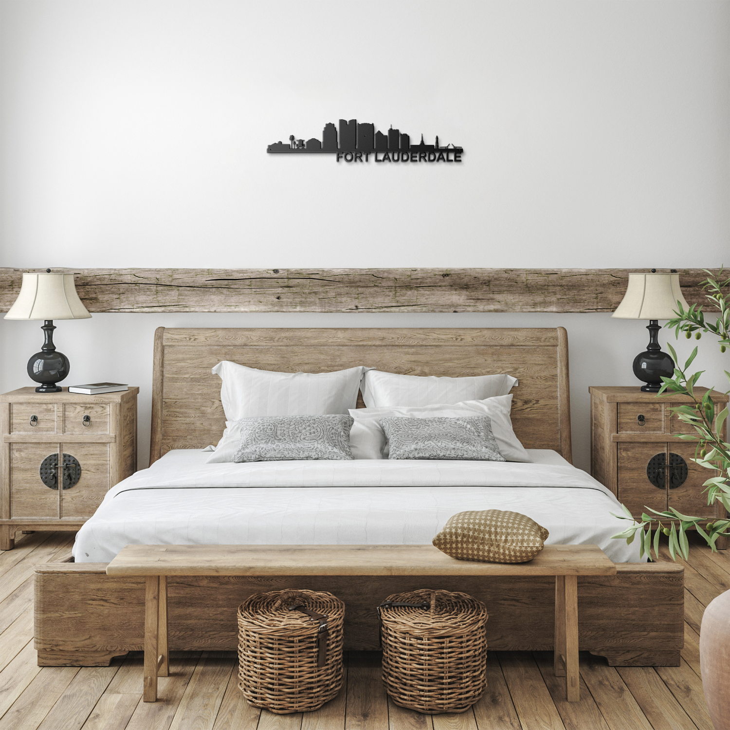 FORT LAUDERDALE Skyline - Metal Wall Art - Image 3