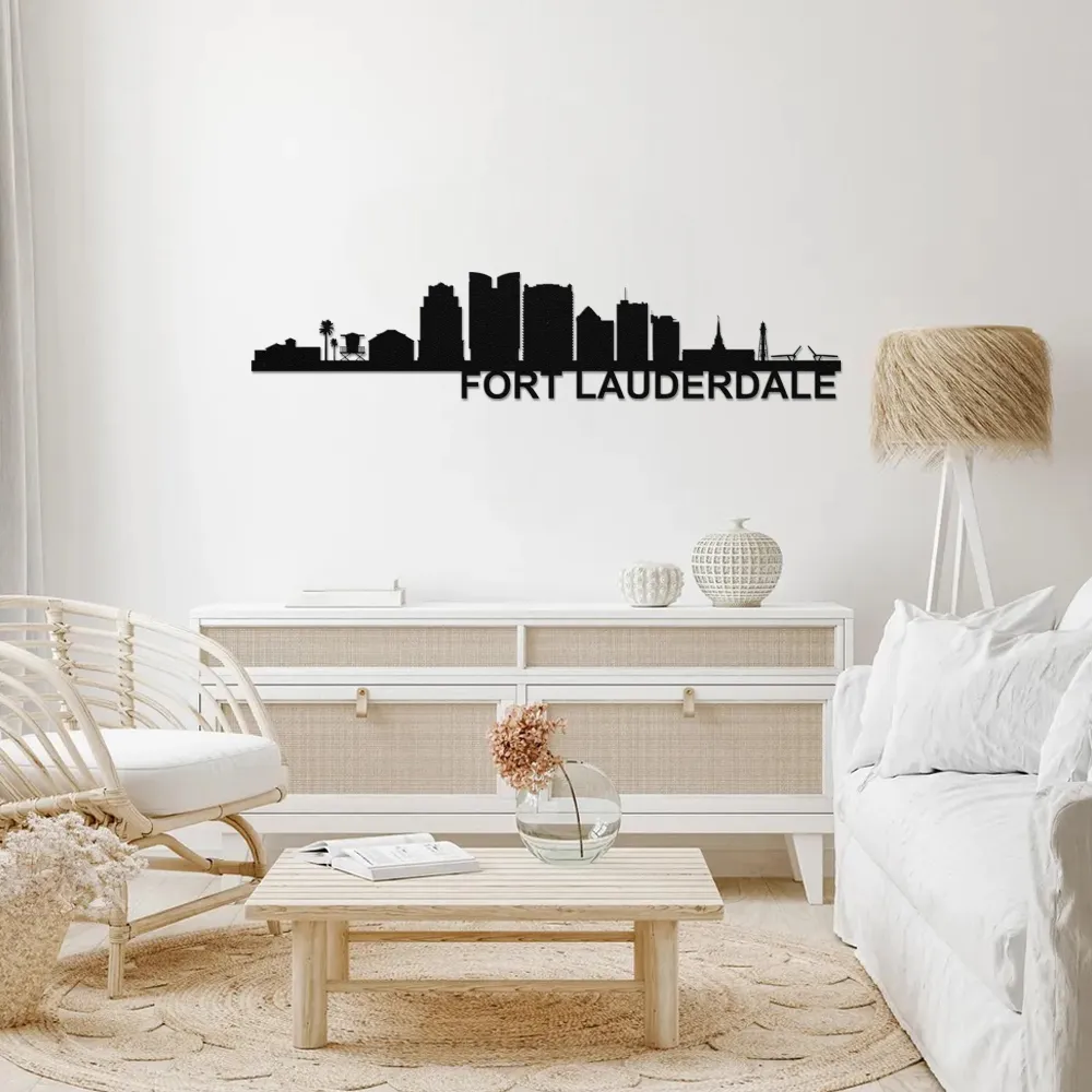 FORT LAUDERDALE Skyline - Metal Wall Art - Image 2