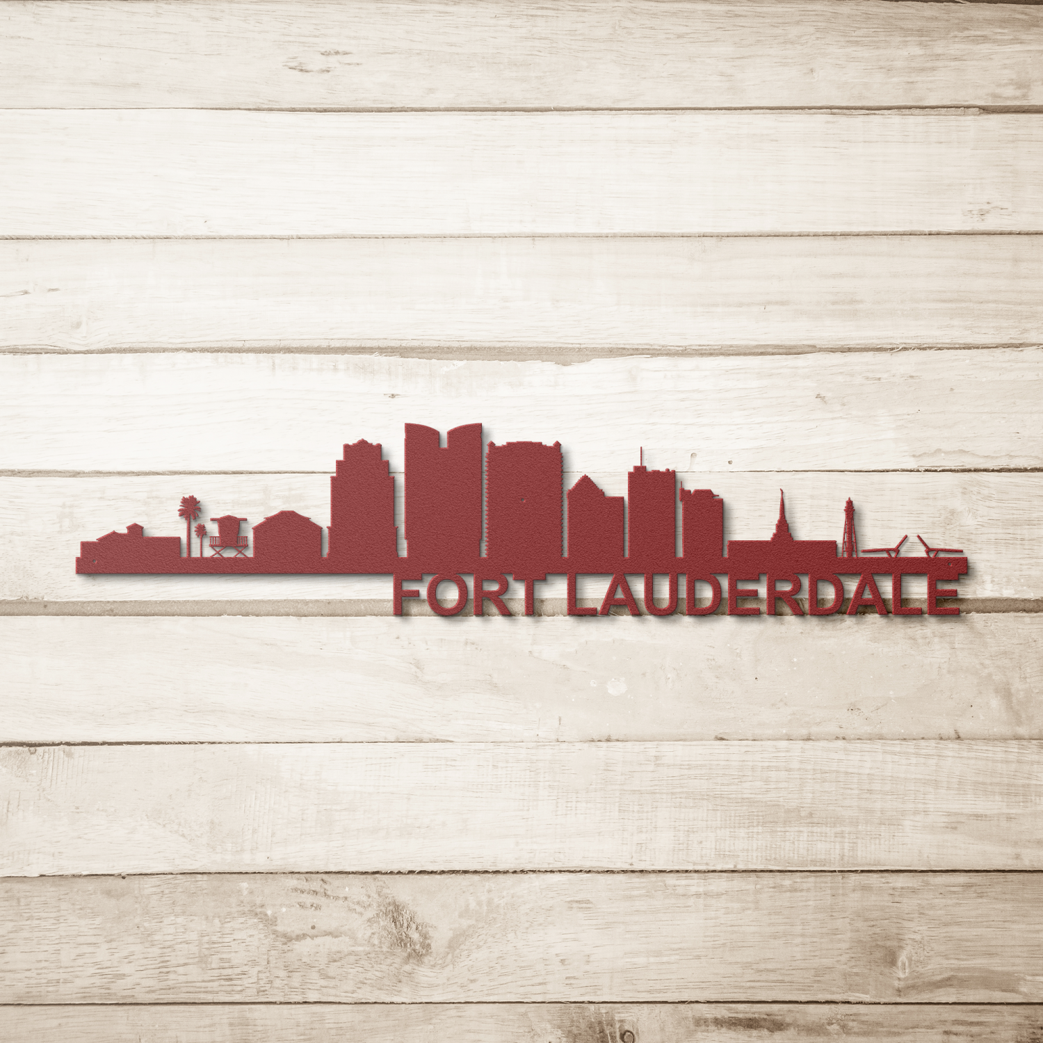 FORT LAUDERDALE Skyline - Metal Wall Art - Image 5