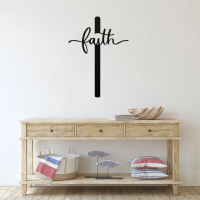 Faith Script Cross Wall Art