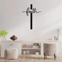 Faith Script Cross Wall Art - Image 3