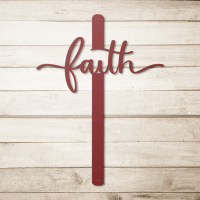 Faith Script Cross Wall Art - Image 5
