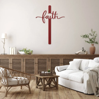Faith Script Cross Wall Art - Image 5