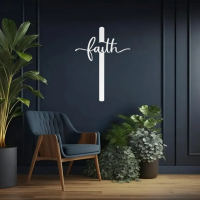 Faith Script Cross Wall Art - Image 7