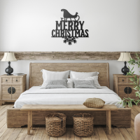 Festive Merry Christmas Metal Art - Image 3