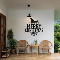 Festive Merry Christmas Metal Art - Image 2