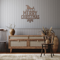 Festive Merry Christmas Metal Art - Image 8