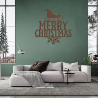 Festive Merry Christmas Metal Art - Image 4