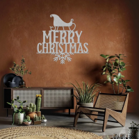 Festive Merry Christmas Metal Art - Image 6