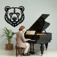 Fierce Bear Face Wall Art - Image 3