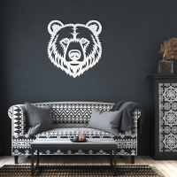 Fierce Bear Face Wall Art - Image 6
