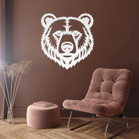 Fierce Bear Face Wall Art - Image 7