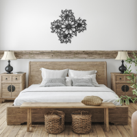 Fine Line Bloom Metal Wall Art - Image 3