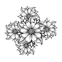 Fine Line Bloom Metal Wall Art