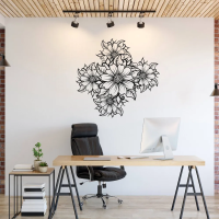 Fine Line Bloom Metal Wall Art - Image 3