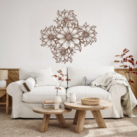 Fine Line Bloom Metal Wall Art - Image 4