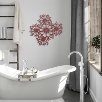 Fine Line Bloom Metal Wall Art - Image 4