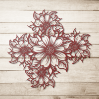 Fine Line Bloom Metal Wall Art - Image 5