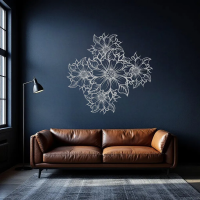 Fine Line Bloom Metal Wall Art - Image 6