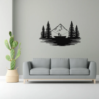 Fishing Mountain View Wall Art - Image 3